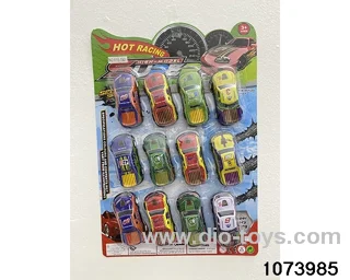 12pcs Alloy Pull Back Car in Blister card