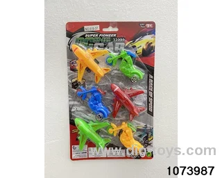 Sliding toy car set in Blister card