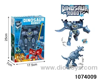 Disassemble Transformer Dinosaur in window box