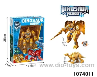 Disassemble Transformer Dinosaur in window box