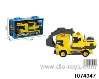 Friction excavator with light/sound