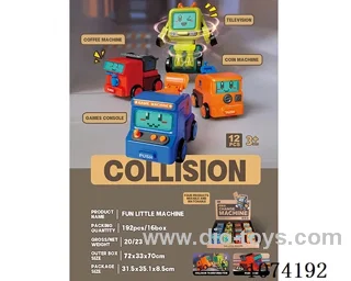 Inertial collision deformation car