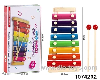 Wooden Eight-Tone Percussion in color box