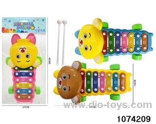 7-tone percussion with 2 hammer in poly bag header