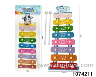 8-tone percussion with 2 hammer in poly bag header