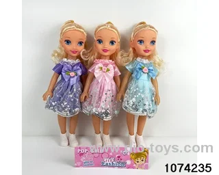14 inch doll in PP bag with header