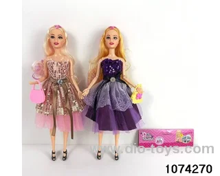 11 inch 9 jointed doll in PP bag with header