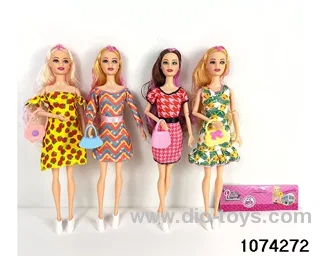 11 inch 9 jointed doll in PP bag with header