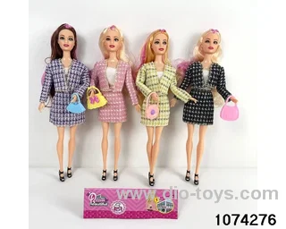 11 inch 9 jointed doll in PP bag with header