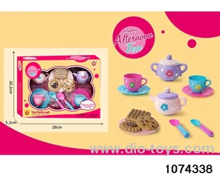 tea service in color box