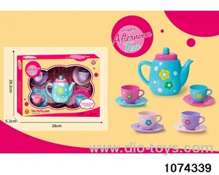 tea service in color box