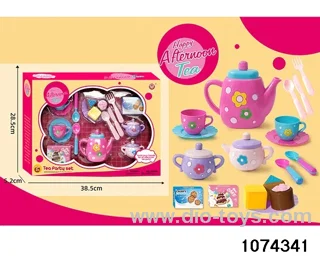 tea service in color box