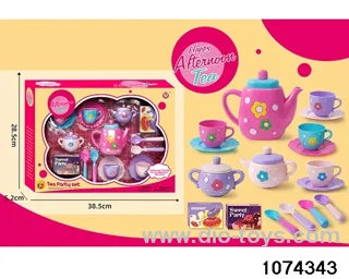 tea service in color box