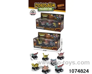 Dinosaur Pull back Car in window box