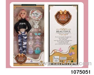 11.5 inch 9 jointed doll set in window box