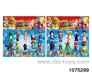 2.5 inch Super Mario Figurine Set in Blister with insert
