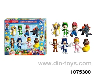 2.5 inch Super Mario Figurine Set in window box