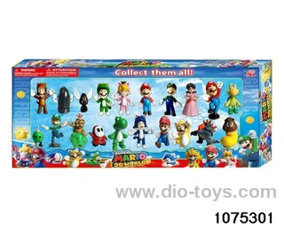 2.5 inch Super Mario Figurine Set in window box