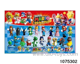 2.5 inch Super Mario Figurine Set in Blister with insert