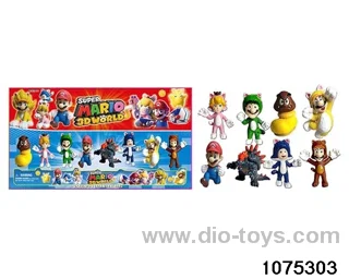 2.5 inch Super Mario Figurine Set in Blister with insert