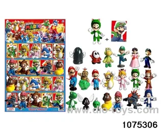 2.5 inch Super Mario Figurine Set in Hangtag