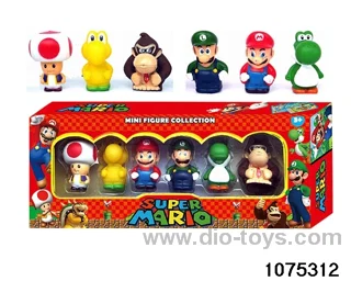 2-3 inch Super Mario Figurine Set in window box
