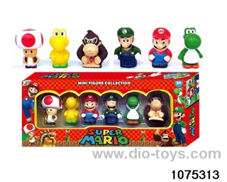 Super Mario Figurine Set in window box