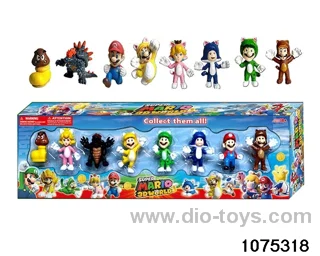 Mario Block Figure Set in window box