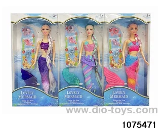 11.5 inch lighted musical mermaid in window box