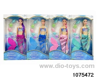 11.5 inch lighted musical mermaid in window box