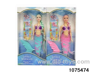 11.5 inch lighted musical mermaid in window box