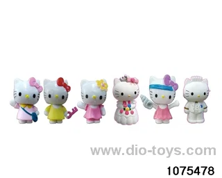 3 inch Hello Kitty doll set in opp bag