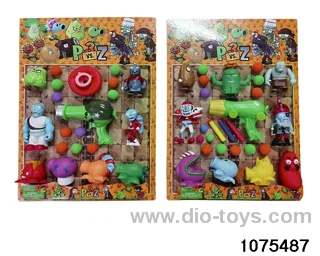 5-7 inch Zombies Figurine Set in Blister with insert