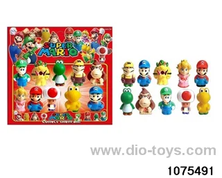 3 inch Super Mario Figurine Set in Blister with insert
