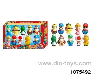 3 inch Super Mario Figurine Set in window box