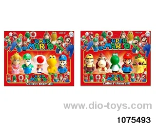 3 inch Super Mario Figurine Set in Blister with insert