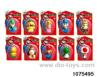 3 inch Super Mario Figurine Set in Blister with insert