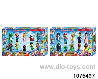 2.5 inch Super Mario Figurine Set in window box