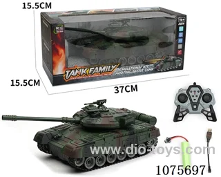 2.4G 9ch rc tank W L/M