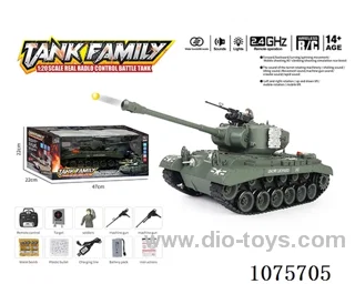 1:18 2.4G 20ch rc tank with water bullet