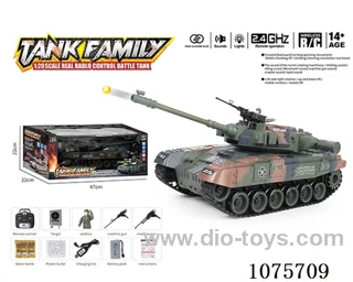 1:18 2.4G 20ch rc tank with water bullet