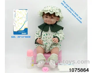 22 inch 55cm doll set in window box