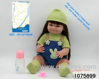 22 inch 55cm doll set in window box