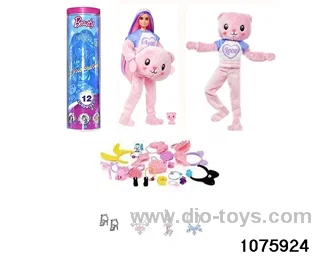 11.5 inch 12 jointed doll set in bottle