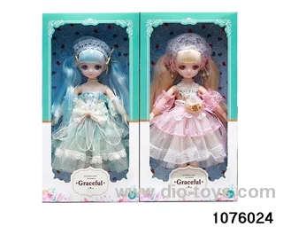 14 inch 12 jointed doll set in window box