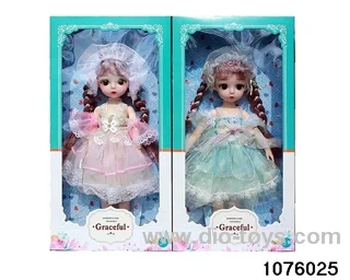 14 inch 12 jointed doll set in window box