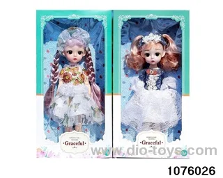 14 inch 12 jointed doll set in window box
