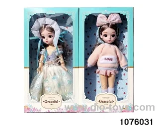 14 inch 12 jointed doll set in window box