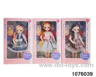 14 inch 12 jointed doll set in window box