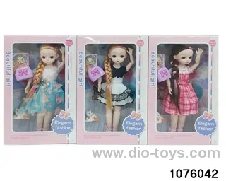 14 inch 12 jointed doll set in window box